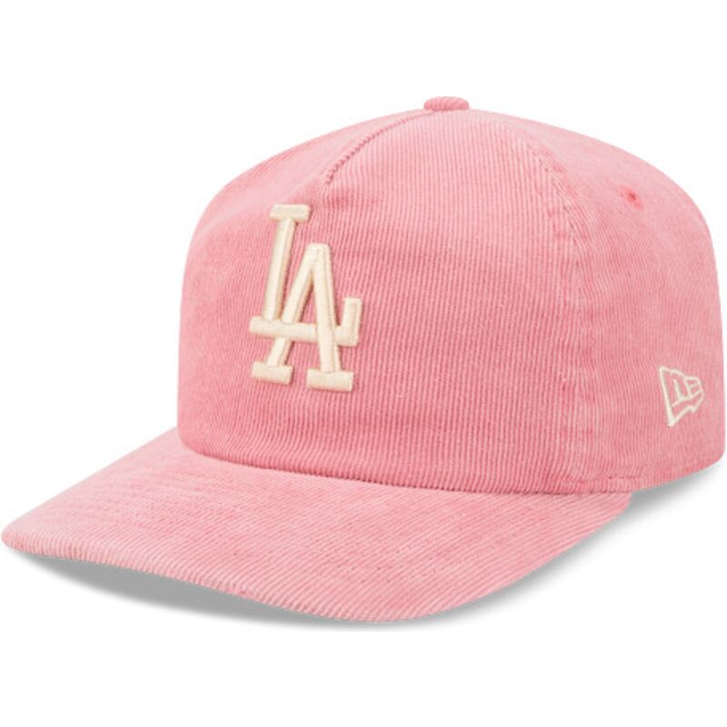 epci-curbata-roz-reglabila-19twenty-precurved-corduroy-pastel-de-los-angeles-dodgers-mlb-de-new-era