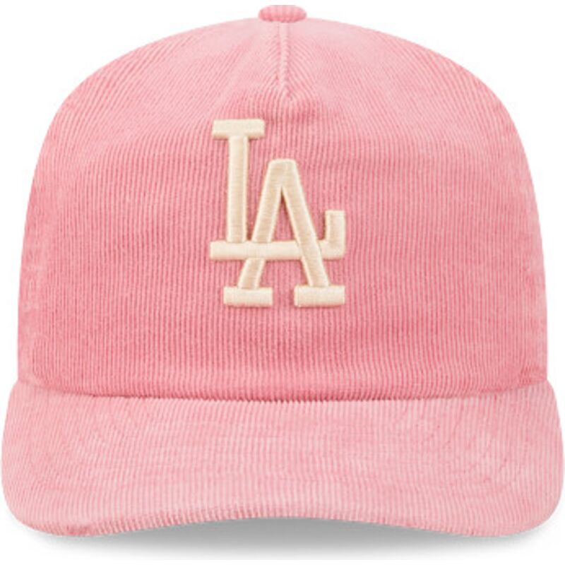epci-curbata-roz-reglabila-19twenty-precurved-corduroy-pastel-de-los-angeles-dodgers-mlb-de-new-era