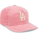 epci-curbata-roz-reglabila-19twenty-precurved-corduroy-pastel-de-los-angeles-dodgers-mlb-de-new-era