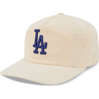 Șepci curbată bej reglabilă 19TWENTY Precurved Corduroy Pastel de Los Angeles Dodgers MLB de New Era