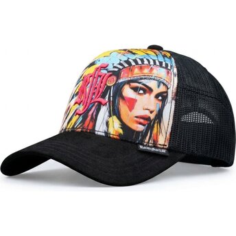 Șepci curbată negru snapback Nº235 Apache de Rock’nFreeLife