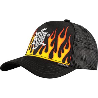 Șepci curbată negru snapback N°216 Burning de Rock’nFreeLife