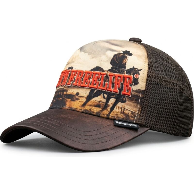 gorra-trucker-marron-n236-rodeo-de-rocknfreelife gorra-trucker-marron-n236-rodeo-de-rocknfreelife