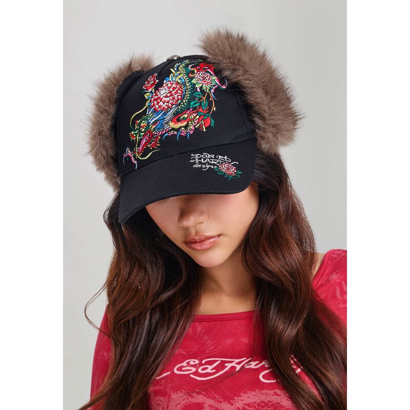 epci-curbata-negru-fitted-crawling-trapper-de-ed-hardy