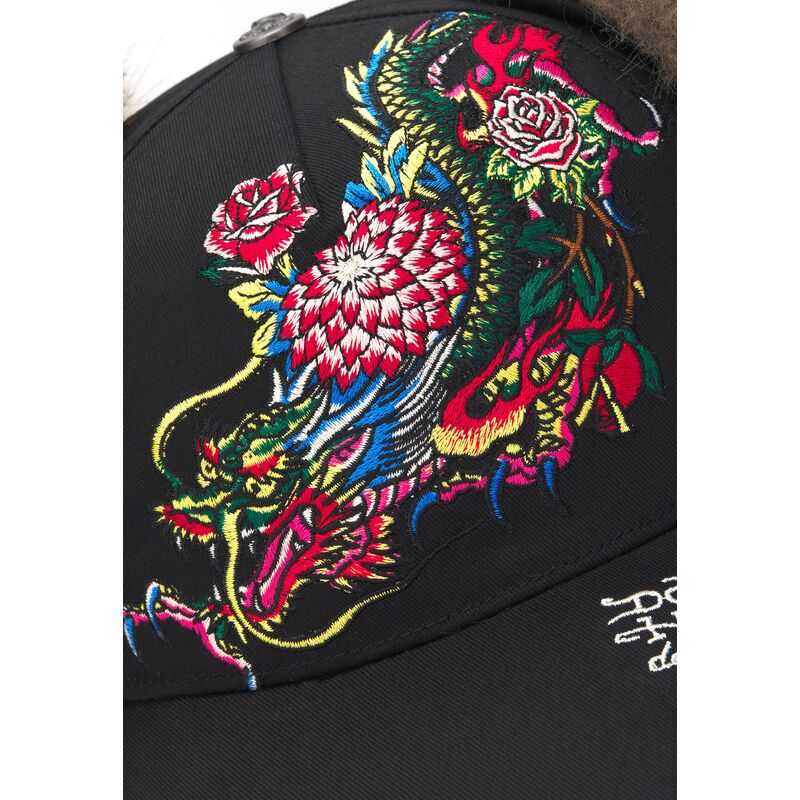 epci-curbata-negru-fitted-crawling-trapper-de-ed-hardy
