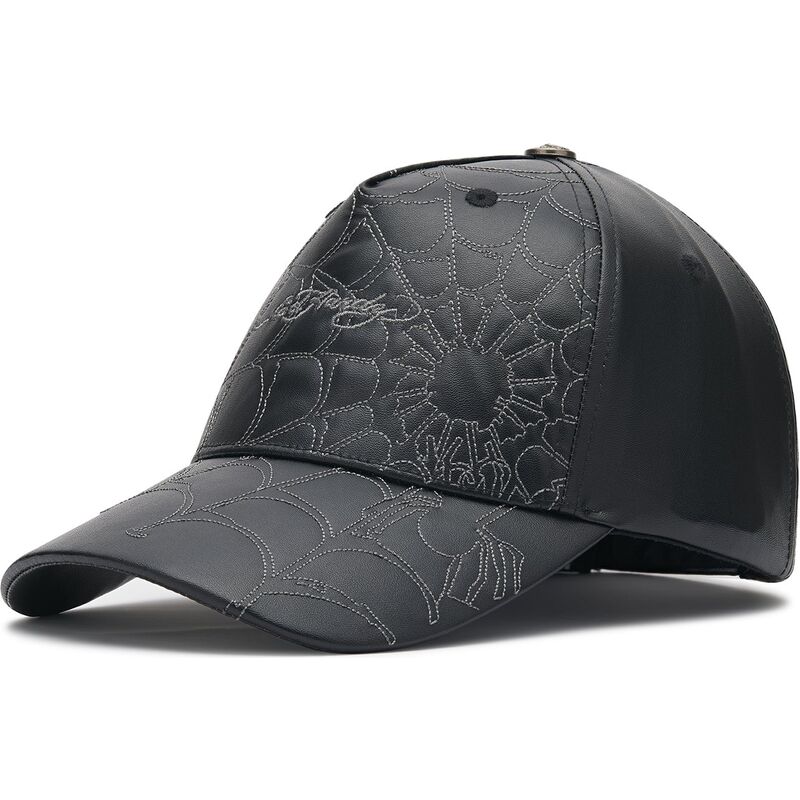 epci-curbata-negru-reglabila-spiderweb-pu-leather-de-ed-hardy