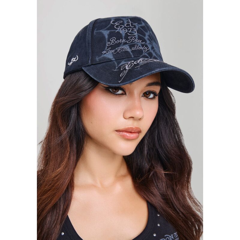 epci-curbata-negru-snapback-spiderweb-de-ed-hardy