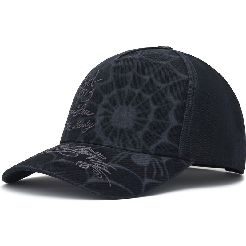 epci-curbata-negru-snapback-spiderweb-de-ed-hardy