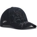 epci-curbata-negru-snapback-spiderweb-de-ed-hardy