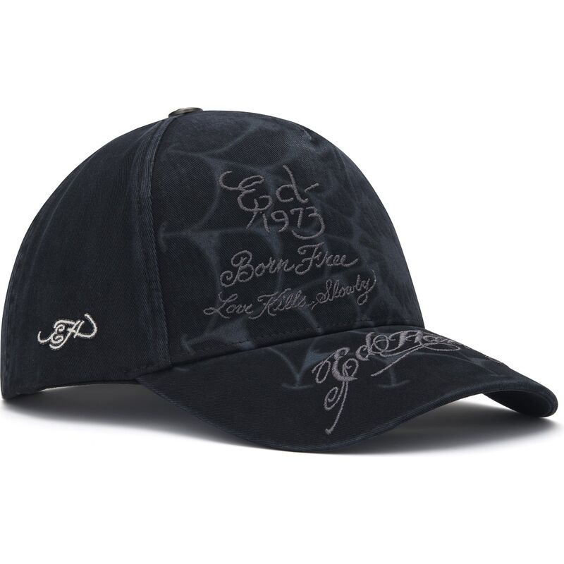 epci-curbata-negru-snapback-spiderweb-de-ed-hardy
