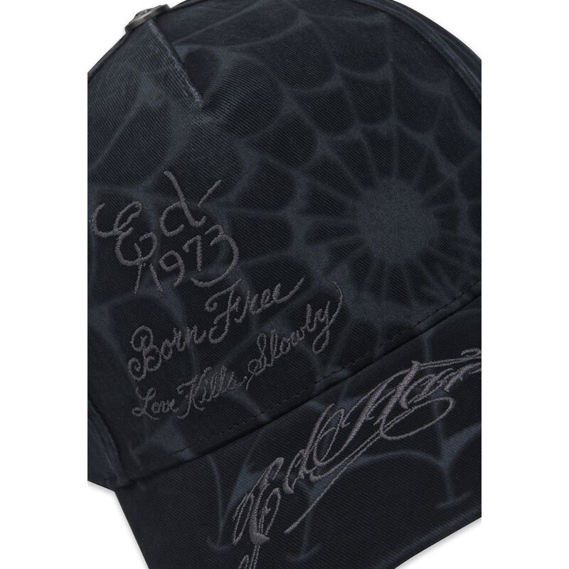 epci-curbata-negru-snapback-spiderweb-de-ed-hardy