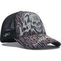 epci-curbata-negru-snapback-13-skull-de-ed-hardy