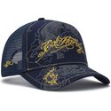 epci-curbata-bleumarin-snapback-outline-dragons-de-ed-hardy