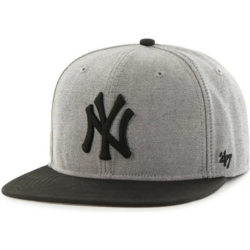cap-plata-gray-snapback-de-new-york-yankees-mlb-de-47-brand