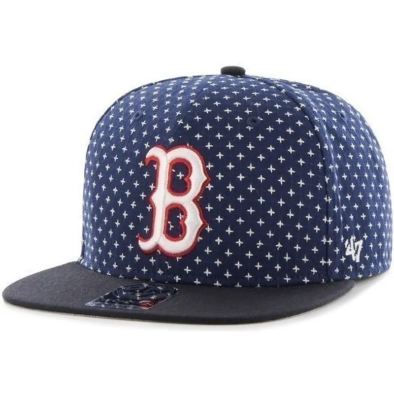 epci-plata-bleumarin-snapback-estampado-cruces-de-boston-red-sox-mlb-de-47-brand