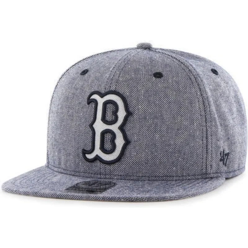 epci-plata-bleumarin-snapback-tejido-vaquero-de-boston-red-sox-mlb-de-47-brand