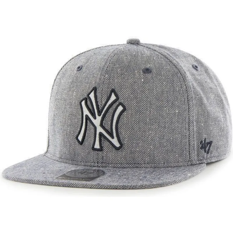 epci-plata-bleumarin-snapback-tejido-vaquero-de-new-york-yankees-mlb-de-47-brand