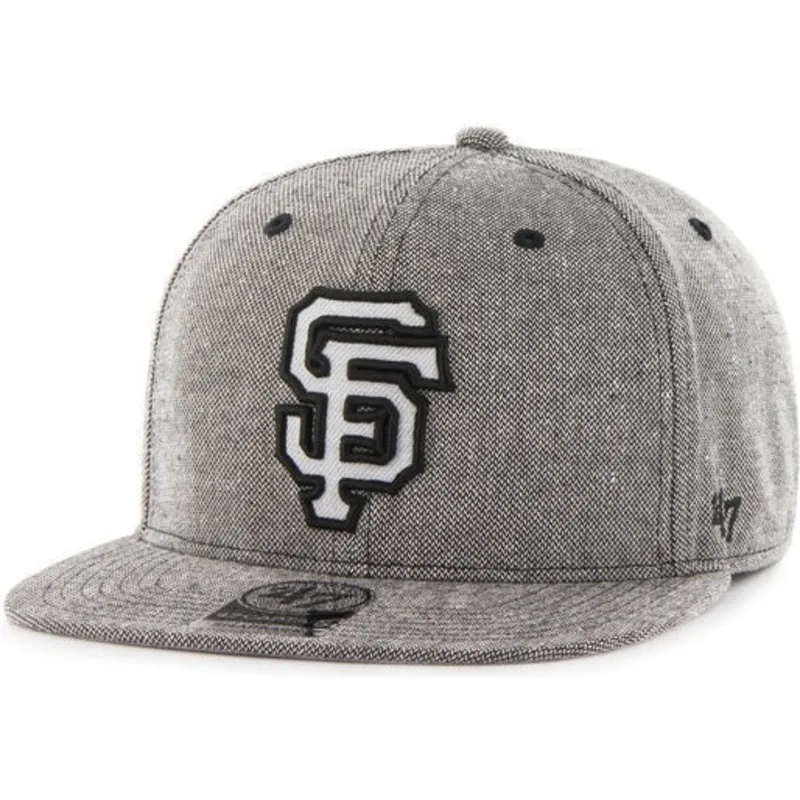 epci-plata-negru-snapback-tejido-vaquero-de-san-francisco-giants-mlb-de-47-brand