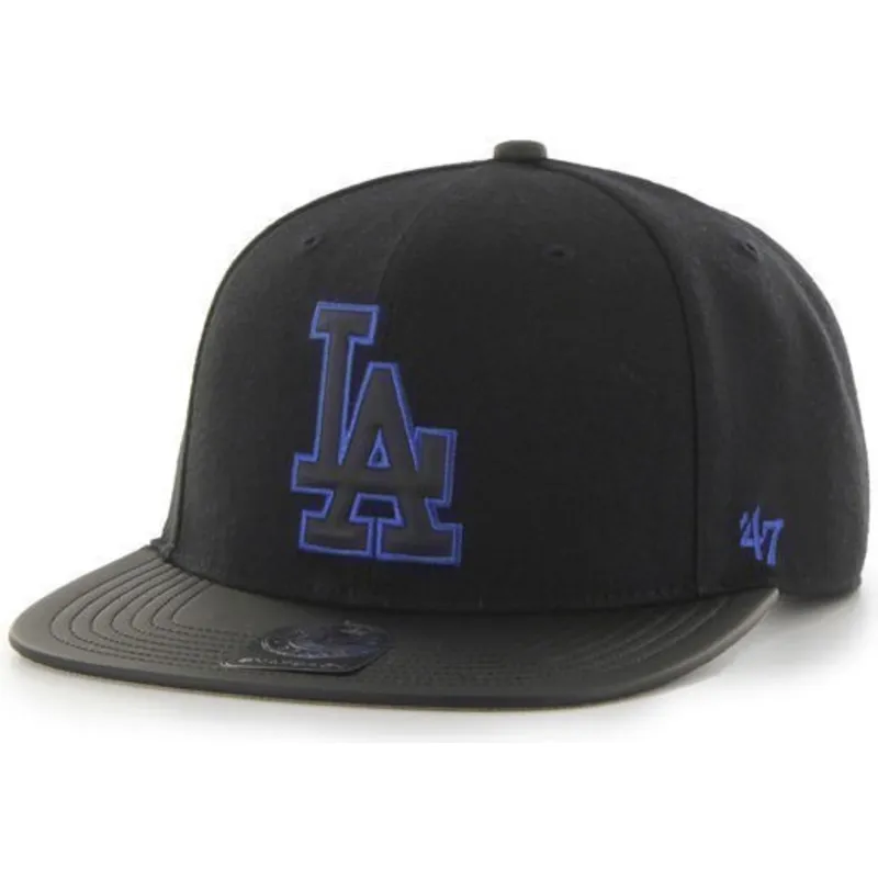 epci-plata-negru-snapback-de-los-angeles-dodgers-mlb-de-47-brand