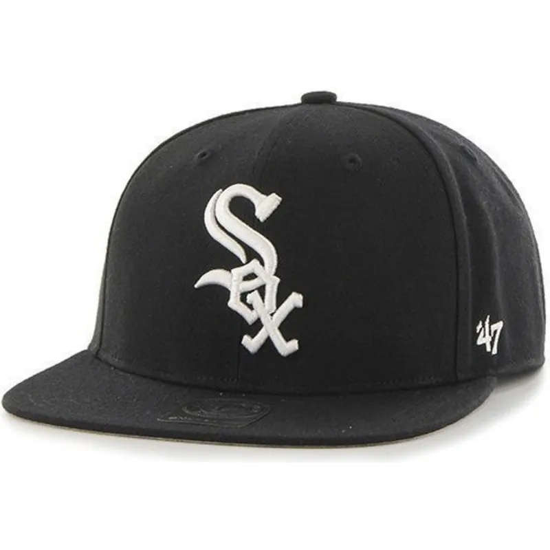 epci-plata-negru-snapback-de-chicago-white-sox-mlb-de-47-brand