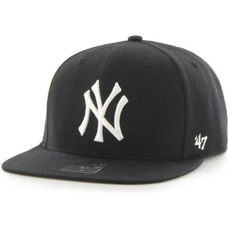 epci-plata-negru-snapback-lisa-de-new-york-yankees-mlb-de-47-brand