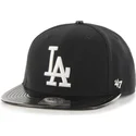 epci-plata-negru-snapback-brillante-de-los-angeles-dodgers-mlb-de-47-brand