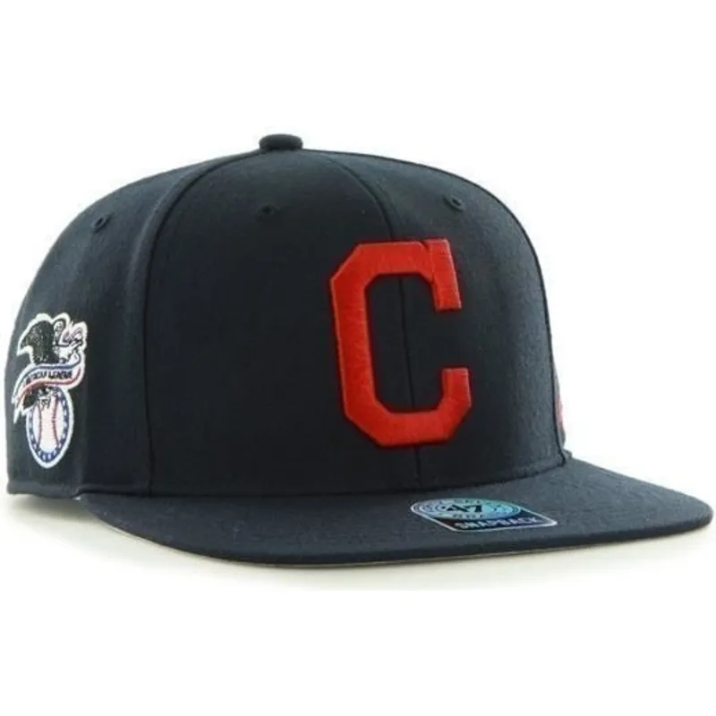 epci-plata-bleumarin-snapback-lateral-de-cleveland-indians-mlb-de-47-brand