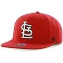 gorra-plana-roja-snapback-lisa-con-logo-lateral-de-mlb-saint-louis-cardinals-de-47-brand