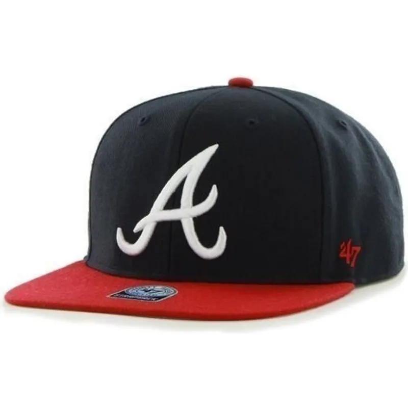 cap-plata-navy-blue-snapback-de-atlanta-braves-mlb-de-47-brand