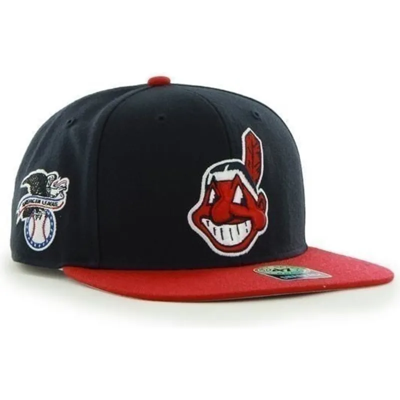 epci-plata-bleumarin-snapback-antiguo-de-cleveland-indians-mlb-de-47-brand