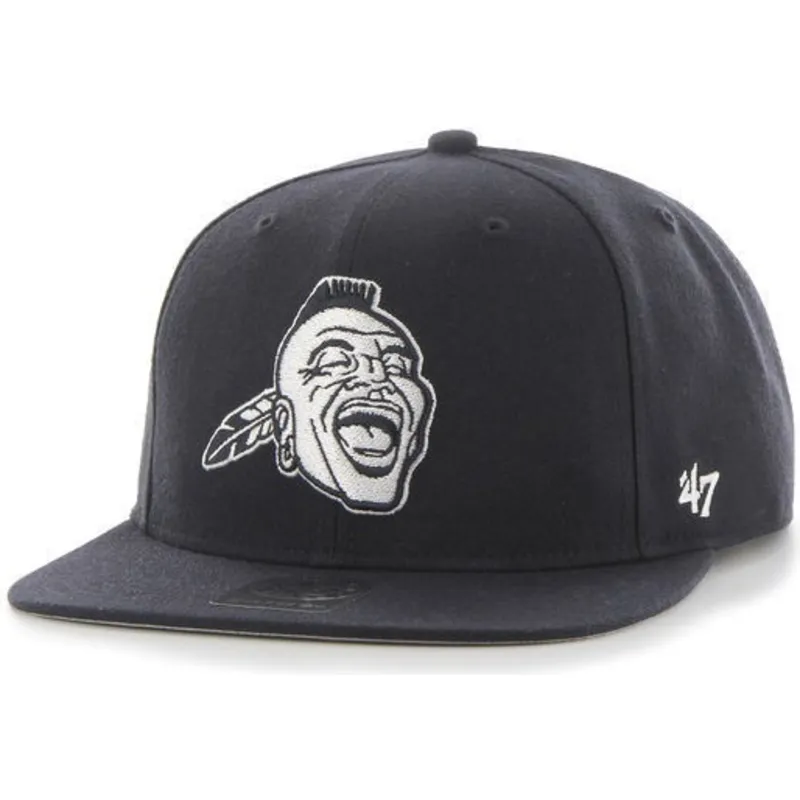 epci-plata-bleumarin-snapback-lateral-de-atlanta-braves-mlb-de-47-brand