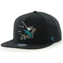 epci-plata-negru-snapback-de-san-jose-sharks-nhl-de-47-brand