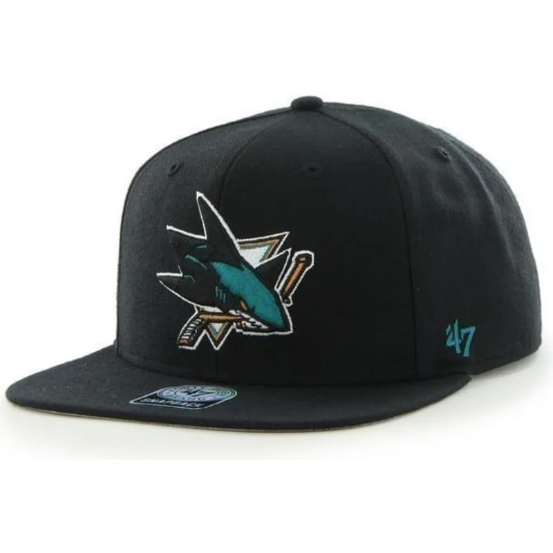 epci-plata-negru-snapback-de-san-jose-sharks-nhl-de-47-brand
