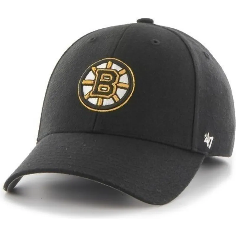 keps-med-bojd-skarm-svart-enfargad-nhl-boston-bruins-fran-47-brand