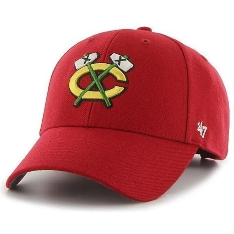 epci-curbata-rou-reglabila-de-chicago-blackhawks-nhl-de-47-brand