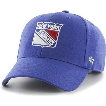 47 Brand Curved Brim NHL New York Rangers Blue Cap