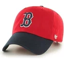 47-brand-curved-brim-front-logo-mlb-boston-red-sox-red-cap-with-black-visor