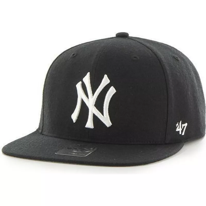 47-brand-flat-brim-youth-new-york-yankees-mlb-black-snapback-cap