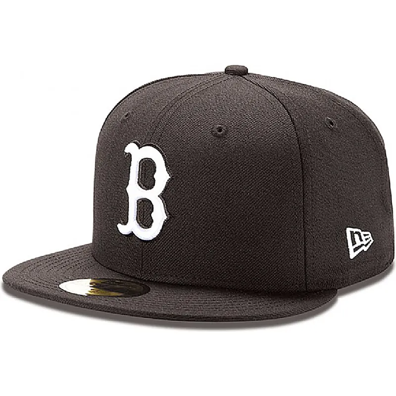 epci-plata-negru-fitted-59fifty-essential-de-boston-red-sox-mlb-de-new-era