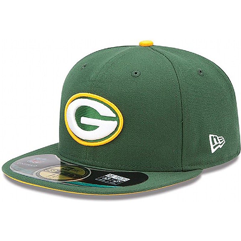 new-era-flat-brim-59fifty-authentic-on-field-game-green-bay-packers-nfl-green-fitted-cap