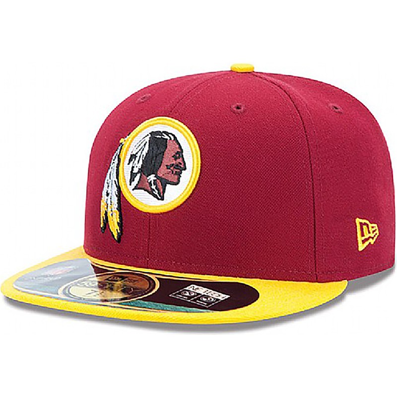 new-era-flat-brim-59fifty-authentic-on-field-game-washington-redskins-nfl-red-fitted-cap