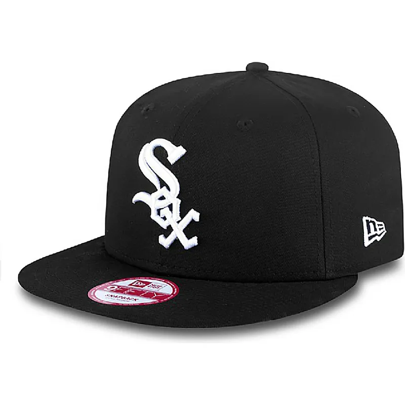 epci-plata-negru-snapback-9fifty-essential-de-chicago-white-sox-mlb-de-new-era