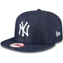epci-plata-bleumarin-snapback-9fifty-essential-denim-de-new-york-yankees-mlb-de-new-era