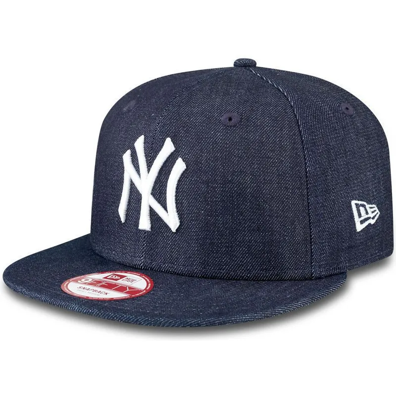 epci-plata-bleumarin-snapback-9fifty-essential-denim-de-new-york-yankees-mlb-de-new-era