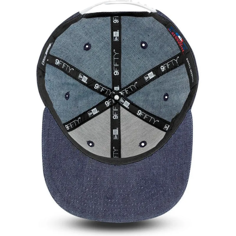epci-plata-bleumarin-snapback-9fifty-essential-denim-de-new-york-yankees-mlb-de-new-era