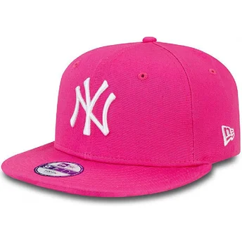 cap-plata-pink-snapback-pentru-copii-9fifty-essential-de-new-york-yankees-mlb-de-new-era