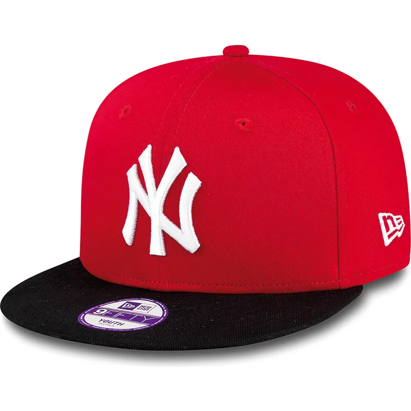 epci-plata-rou-snapback-pentru-copii-9fifty-cotton-block-de-new-york-yankees-mlb-de-new-era