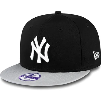 epci-plata-negru-snapback-pentru-copii-9fifty-cotton-block-de-new-york-yankees-mlb-de-new-era