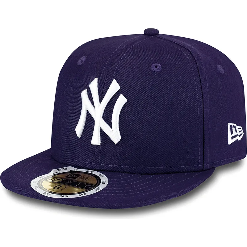 epci-plata-violet-fitted-pentru-copii-59fifty-essential-de-new-york-yankees-mlb-de-new-era